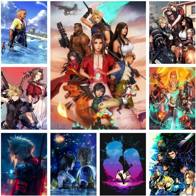 KAYOU Final Fantasy Malen nach Zahlen, DIY-Set, Cartoon Design - Bild 1