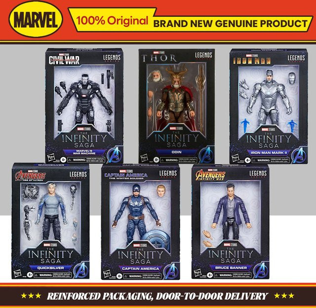 Hasbro Marvel Iron Man Mark II Bruce Banner War Machine Quicksilver Captain America Odin Actionfigur, Einzelfigur, ab 4 Jahre - Bild 1