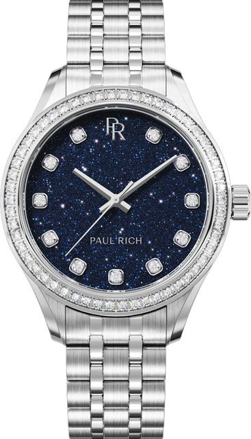 Paul Rich Damenuhr Crystelle, Quarz, Edelstahl, Blau, 32 mm, 5 ATM - Bild 1