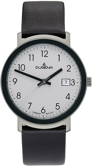 Dugena Analoguhr, Quarz, Edelstahl, 36 mm, Herren - Bild 1
