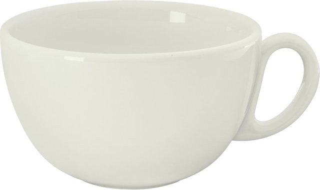 VEGA Milchkaffeetasse Opus aus Porzellan, Elfenbein, 6er Pack, 370 ml, Durchmesser: 11 cm, Höhe: 6,5 cm - Bild 1