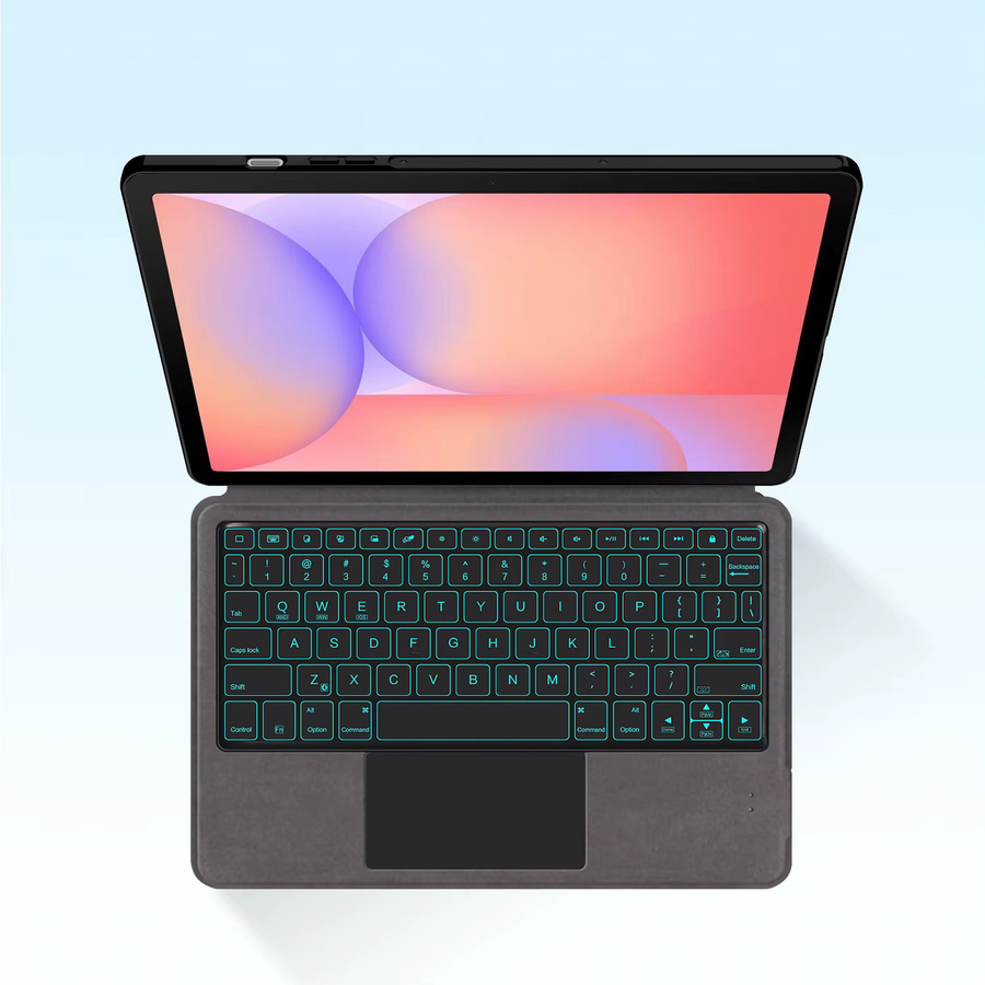 Smart Tastatur Abdeckung für Samsung Galaxy Tab S10 Lite 10,9 Zoll 2025 SM-X400 X406B in Schwarz und Grau - Bild 2