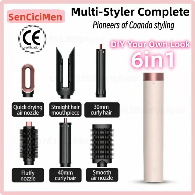 SenCiciMen 6-in-1 Heißluftbürste für Herren - Bild 1