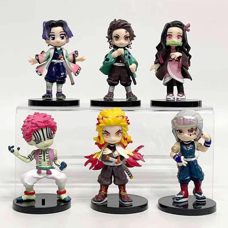 Bandai Demon Slayer Q-Version Sitzende Tanjiro Inosuke Zenitsu, Figur, Modell Puppe - Bild 2