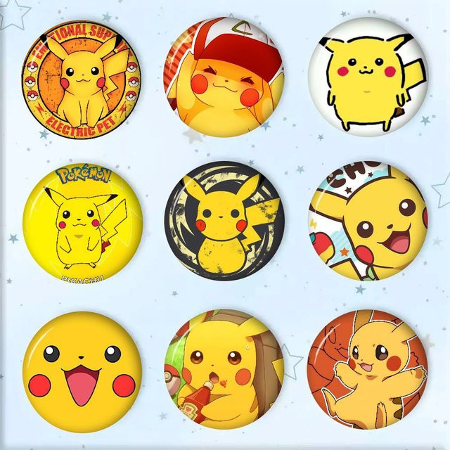 Kayou Broschen, Anime Pikachu, Anstecknadeln - Bild 1