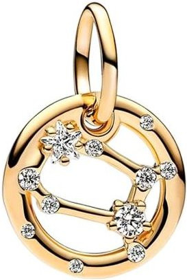 YIRAN Jewelry Anhänger 12 Tierkreiszeichen, Perle, Zirkonia, Gold, Damen - Bild 1