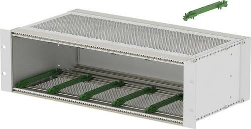 TRU COMPONENTS BGT/X 24380.Pi EMV 19 Zoll Baugruppenträger aus Aluminium in Silber, B/T/H: 48,26 x 24,12 x 13,25 cm - Bild 1