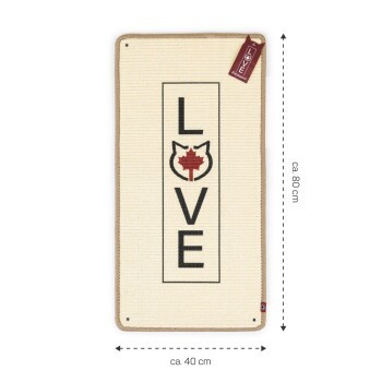 Canadian Cat Company Kratzteppich mit Wandbefestigung beige B: 80 cm, T: 40 cm - Bild 2