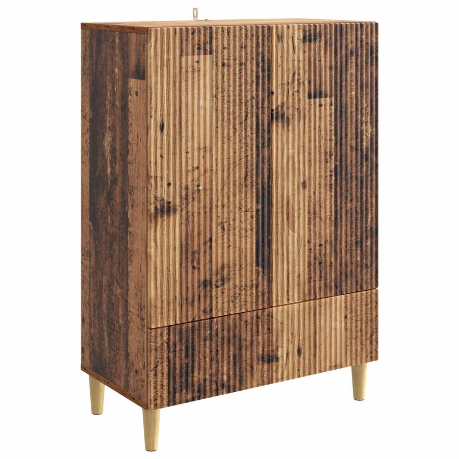 vidaXL Sideboard aus Holzwerkstoff in Braun, modern für Wohnzimmer und Büro, B/T/H: 66 x 34,5 x 95 cm - Bild 2