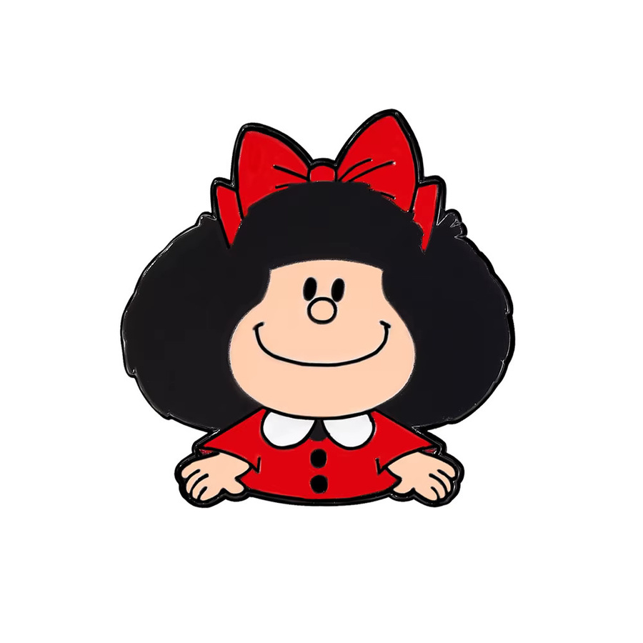Potdemiel Emaille-Pin, Mafalda, 5 Stück - Bild 4
