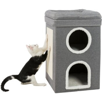 Trixie Katzenturm Saul in Grau mit Höhle und Sisal-Elementen - Bild 3