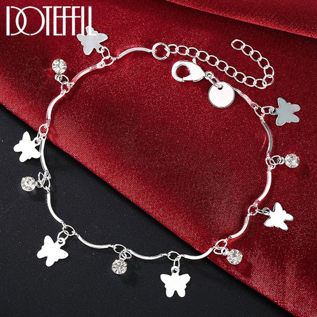 DOTEFFIL Armband Schmetterling, versilbert, Damen - Bild 1