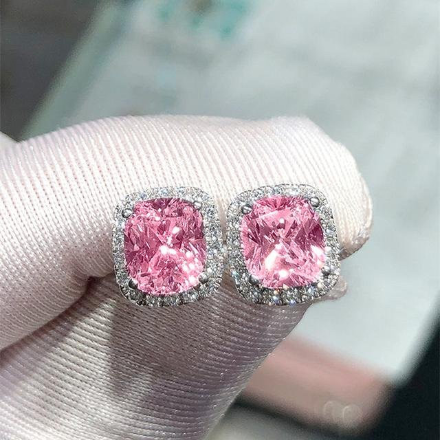 Wucifang Jewelry Ohrstecker, Zirkonia, Weiß, Damen - Bild 1