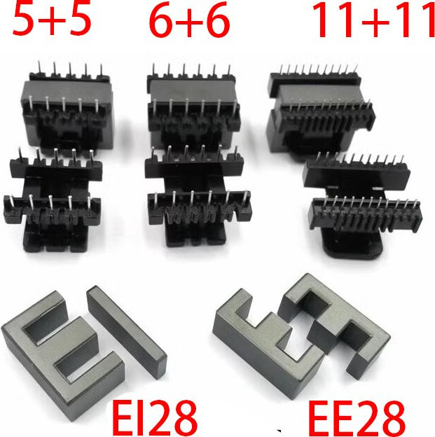 EE28 EI28 Ferrit-Magnetkernspule Mn-Zn PC40 für vertikale und horizontale Transformatoren in Schwarz - Bild 1