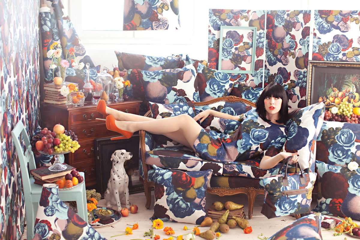 Studio Lisa Bengtsson Tapete Boudoir 0126 Multicolour mit floralem Vintage-Design und botanischem Muster aus Vlies - Bild 3