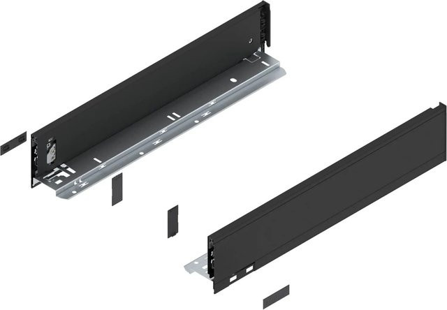 Blum Zarge Legrabox Pure Höhe M Nennlänge 450 mm Carbonschwarz Matt - Bild 1