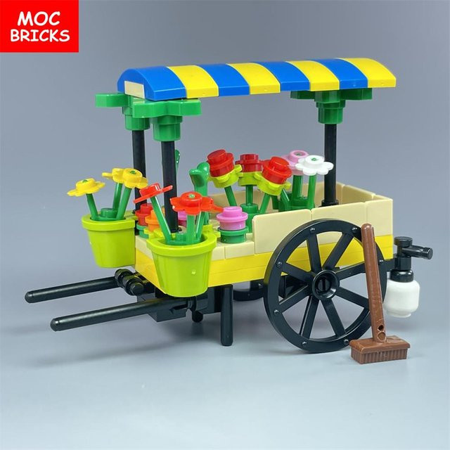 Yiran toy Blumenwagen Marktstand Florist, Konstruktionsbausteine, ab 3 Jahren - Bild 1
