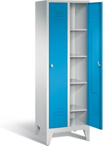 C+P Wäsche-Spind Classic in Lichtblau und Lichtgrau, H: 185,0 cm, B: 61,0 cm, T: 50,0 cm - Bild 1
