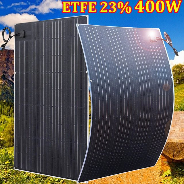Flexibles ETFE Solarpanel von xinpuguang in Schwarz mit hoher Effizienz von 23 Prozent und Mono-Zellen für Camper, RV und Home-Dachnutzung - Bild 1