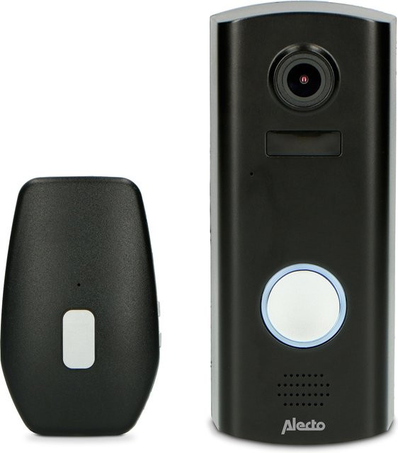 Alecto DVC600IP WLAN-Türklingel mit Kamera in Schwarz - Bild 1