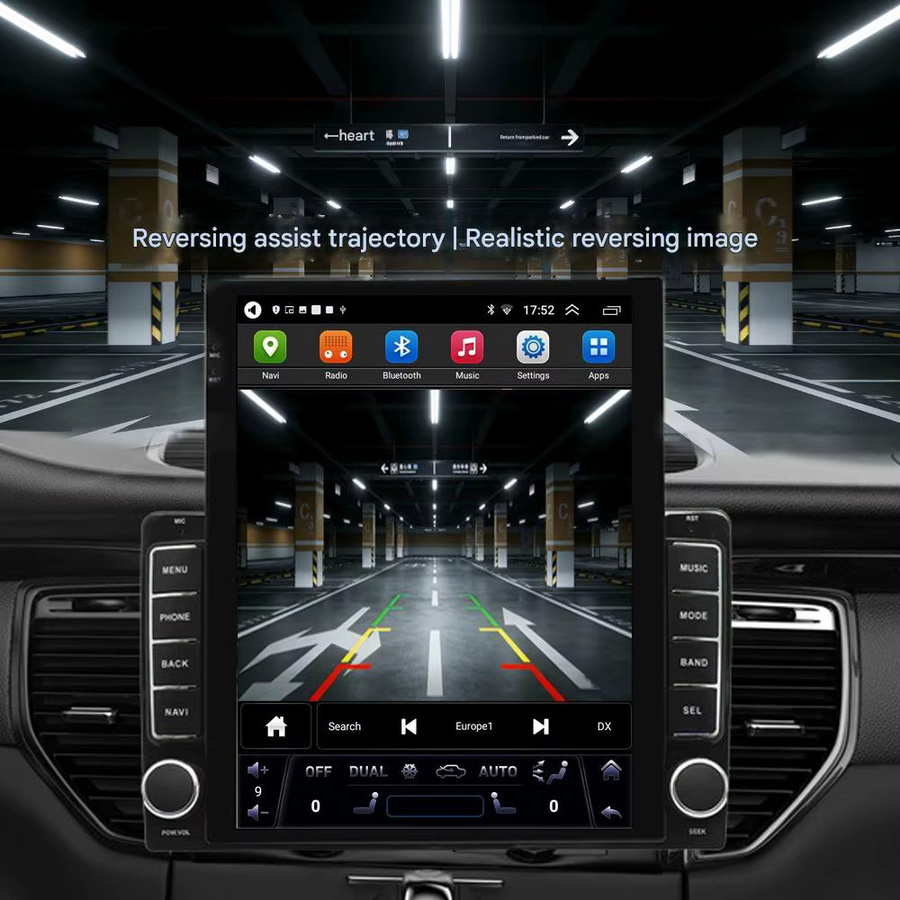 Wegonow Universelles In-Car-System mit Android 14.0, 9,7 Zoll 720P Display, 12GB RAM + 512GB Speicher, Schwarz, mit kabellosem CarPlay, 4G, WLAN und Bluetooth - Bild 3
