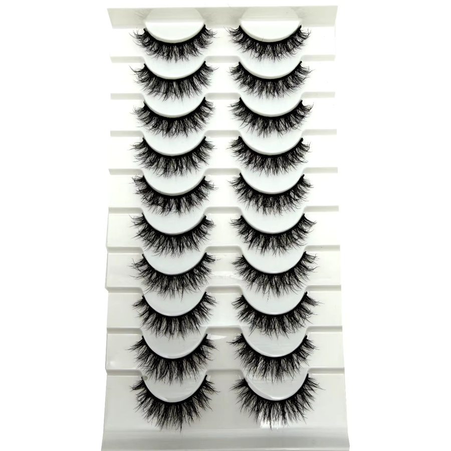 MKYDCG Künstliche Wimpern, 10 Paar, Nude, Natürlich, Unisex - Bild 2