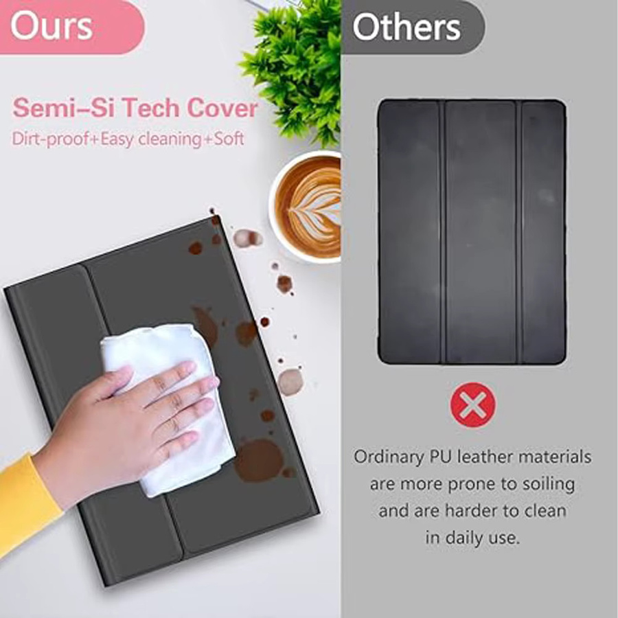 HUAIBX Magic Case Schutzhülle für Samsung Galaxy Tab A9 Plus, Tab S8, S9 Ultra, S7, S9, S10 FE+, A8, S6 Lite und A7 Lite in Schwarz oder Lila - Bild 5