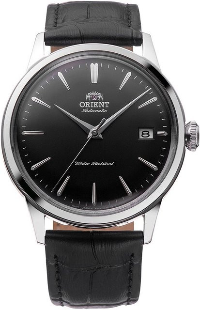 Orient Armbanduhr Automatik, Edelstahl, Leder, Schwarz, 38 mm, Herren - Bild 1
