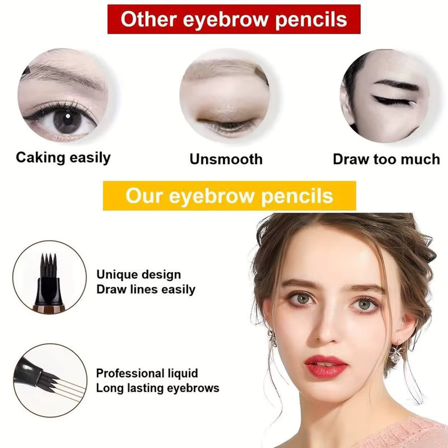 SUAKE Augenbrauenstift, Microblading, Wasserdicht, 5 Farben - Bild 3