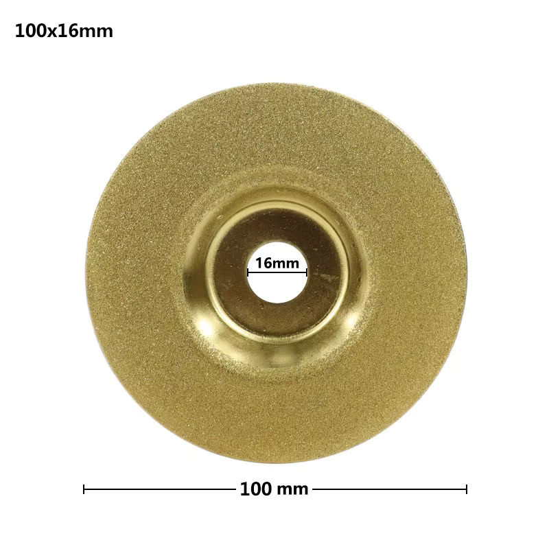 XCAN Diamant-Schleifscheibe in Gold, Durchmesser: 100 mm, Körnung 240, Polierscheibe für Winkelschleifer und Kreissägeblätter - Bild 4