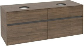 V&B Waschtischunterschrank Collaro für 2 Waschbecken in Arizona Oak, B/T/H: 140 x 54,8 x 50 cm - Bild 1