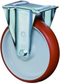 BS Bockrolle aus Guß-Polyurethan mit Durchmesser 80 mm und Tragkraft 125 kg, B/H: 80 x 104 mm - Bild 1