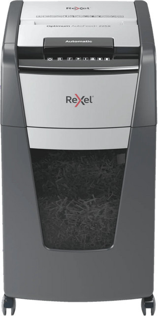 Rexel Optimum Auto+ 225X P4 Aktenvernichter in Grau - Bild 1