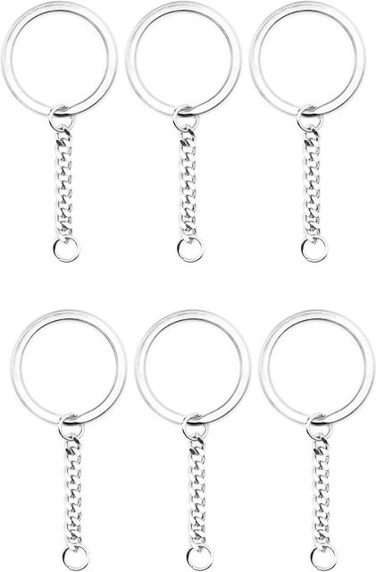 Aiovlo Schlüsselanhänger-Set, Edelstahl, Silber, Unisex - Bild 1