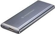 Conceptronic M.2 SSD Speichergehäuse mit USB 3.1 Gen 2 und USB-C sowie USB-A Anschluss in Silber (HDE01G) - Bild 1