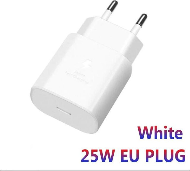 Samsung 25 W USB-C Ladegerät mit PD PPS Schnellladeadapter in Weiß - Bild 1