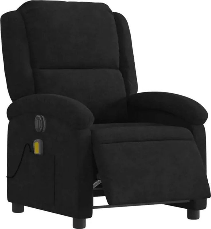 Elektrischer Massagesessel Relaxsessel von vidaxl in Schwarz aus Samt - Bild 1