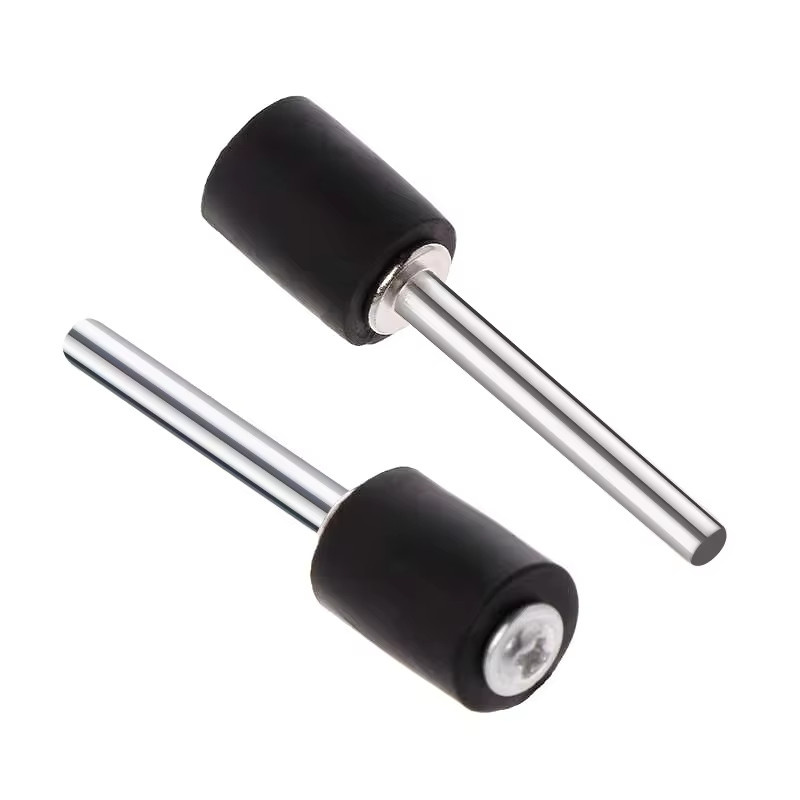 xcan Trommel-Gummidorn Set in Schwarz, 6 Stück mit 3,175 mm Schaftstange, passend für Dremel-Zubehör und Drehwerkzeuge - Bild 4