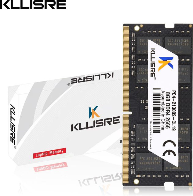 Kllisre DDR4 8 GB 3200 MHz SODIMM Laptop RAM Speicher Schwarz - Bild 1