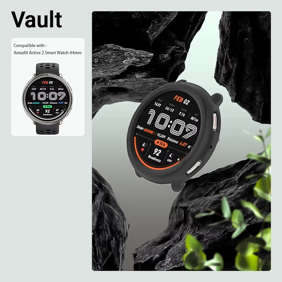 Amazfit Uhrengehäuse für Amazfit Active 2, TPU, Schwarz - Bild 3
