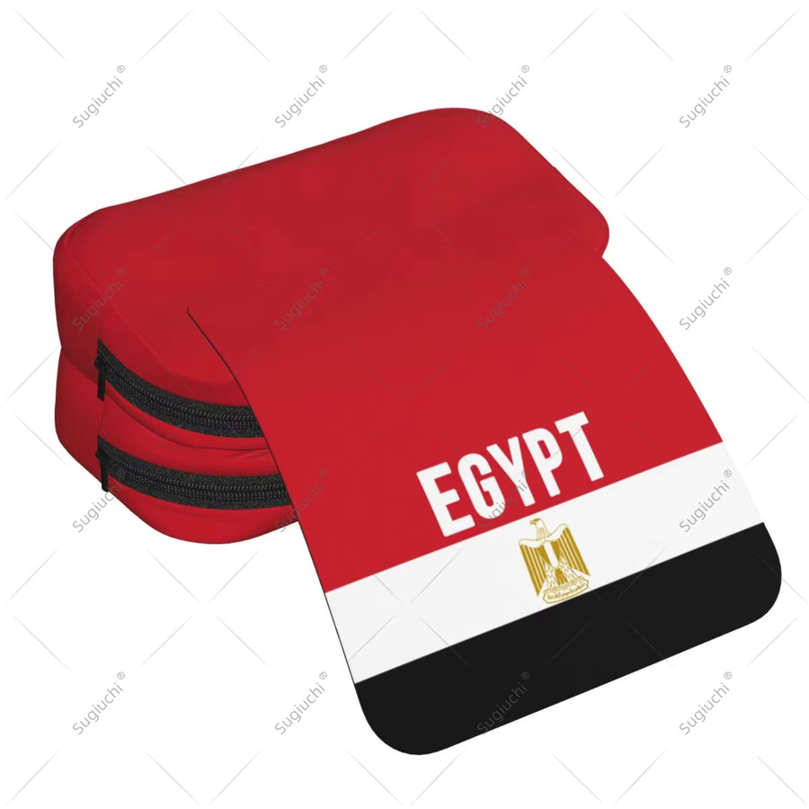 Federmäppchen mit 3D-Ägypten-Flagge aus doppellagigem Oxford-Polyester in Multicolour zur Aufbewahrung von Schreibwaren - Bild 2