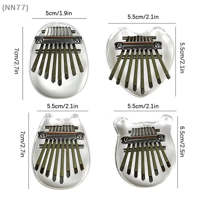 Gmarty Mini Holz-Kalimba, 8-Tasten, Musikinstrument - Bild 4