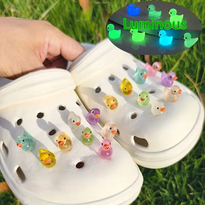 SMATLELF Schuh Charms Set, 3D Ente, Leuchtend - Bild 2