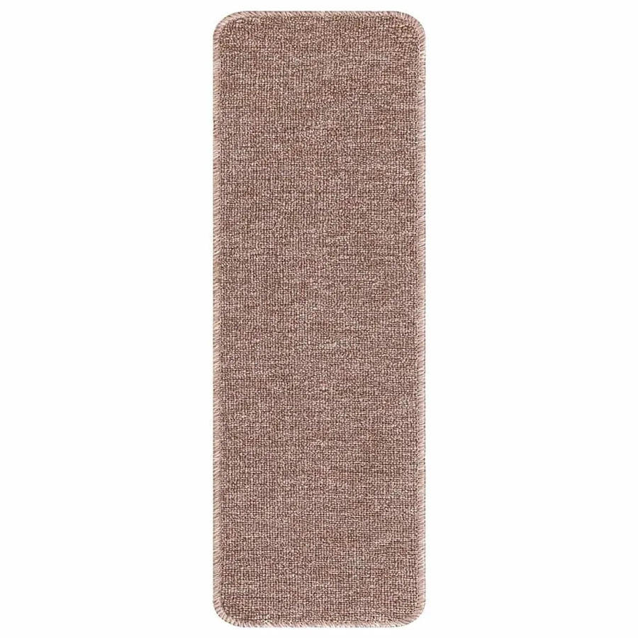 vidaXL Rutschfeste Treppenmatten aus Polypropylen, 15 Stück, Hellbraun, B: 60 cm, T: 25 cm - Bild 2