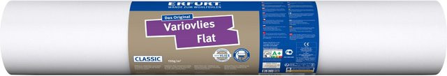 Erfurt Variovlies Flat Classic Vliestapete, weiß, B: 53 cm, L: 25 m - Bild 1