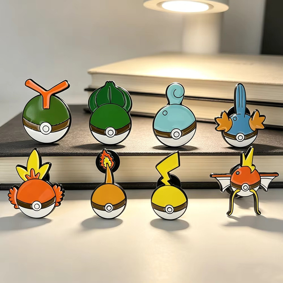 Bandai Anstecknadeln, 8-teiliges Anime-Elfen-Emaille-Pin-Set, Bunt - Bild 2