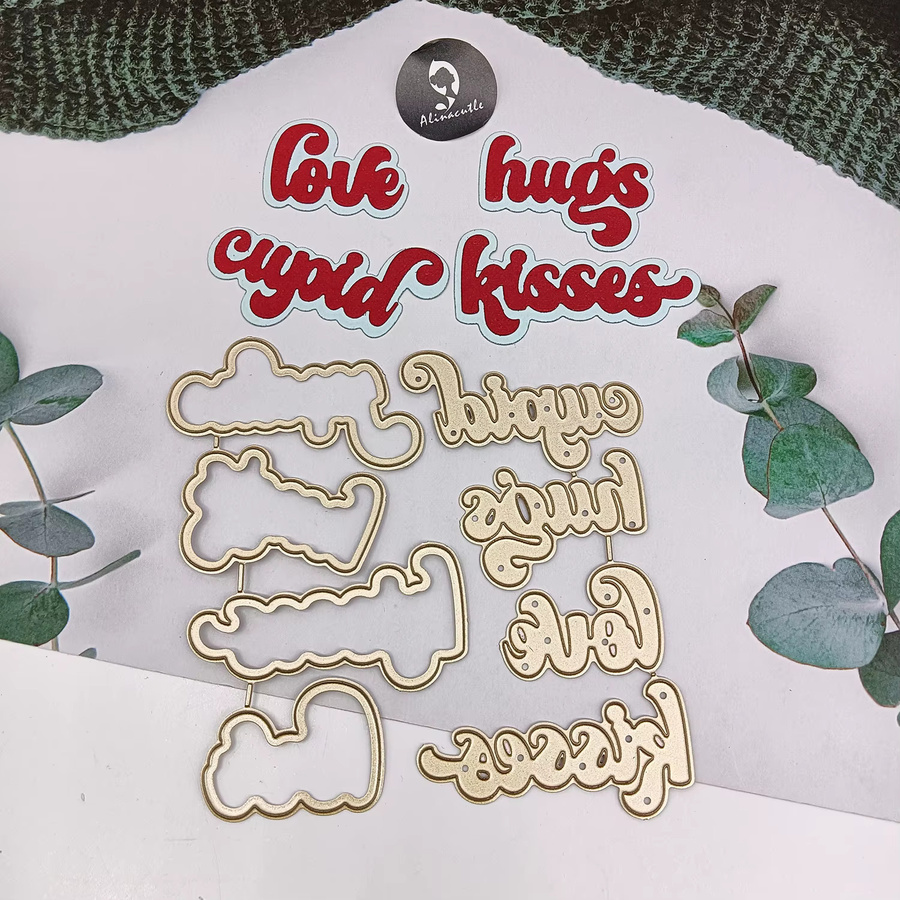 Alinacutle Emotion Words Metall-Stanzform für Scrapbooking und DIY-Grußkarten - Bild 5