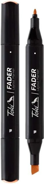 Toki Marker Fader Permanentmarker mit Keilspitze in 66 Farben Apricot - Bild 1