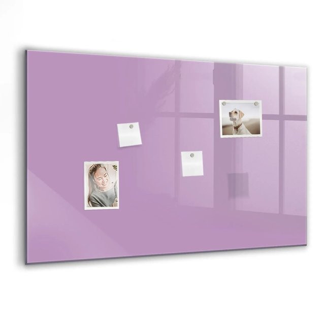 Tulup Magnettafel aus Glas in Flieder, B/H: 90 x 60 cm - Bild 1
