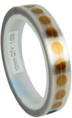 Antistat ESD-Hochtemperatur-Abdeckpunkt transparent Ø 10 mm 1000 Stück 053-1002 - Bild 1